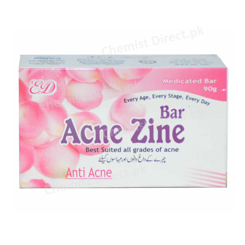 Acne Zine Bar 90G Soap Derma Techno Pharma Anti  Acne
