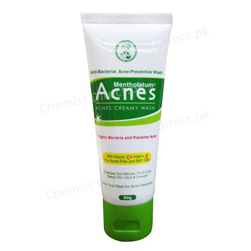 Acnes Creamy Face Wash 50g Atco Laboratories LTDVitamin C, Vitamin E