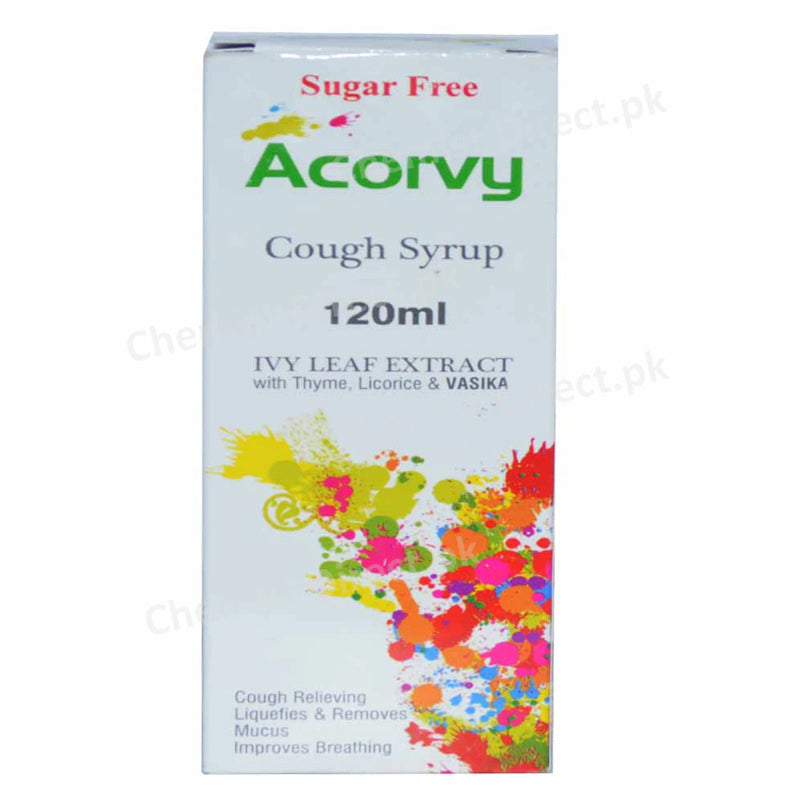 Acorvy 120ml Syrup Ivy Leaf Extract asian continental