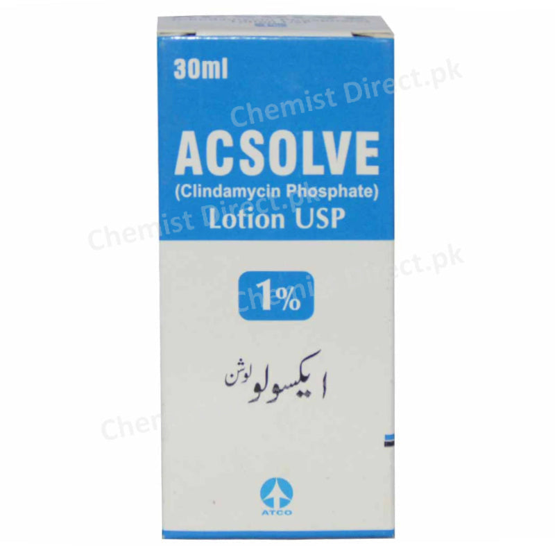 ACSOLVE Lotion 1% 30ml ATCO LABORATORIES (PVT) LTD Clindamycin