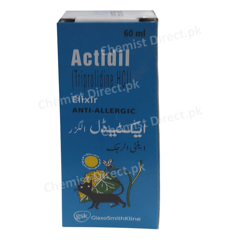 Actidil-Syrup 60ml Glaxosmithkline Pakistan Limited Triprolidine