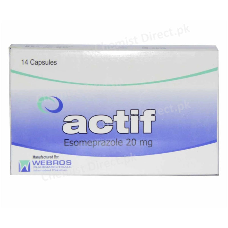 Actif-20mg Cap-Capsule Webros Pharma Esomeprazole