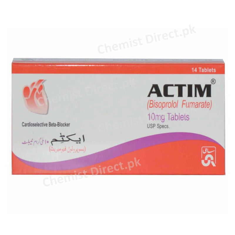 Actim 10mg Tab SAMI PHARMACEUTICALS Tablets Bisoprolol Fumarate