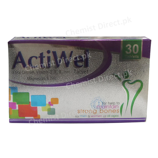 Actiwel-Tab Tablet Mod Herbs Enlist No. 00125- Coral-Calcium-vitamin-D3-K2-B6, iron Magnesium and Zinc