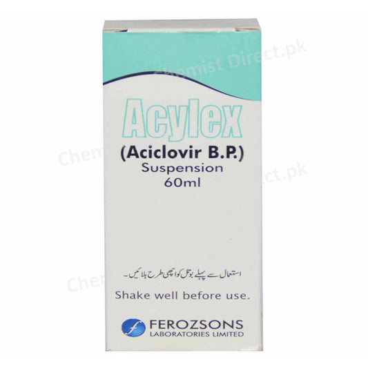 Acylex 200mg-60ml Suspention FEROZSONS LABORATORIES LTD Acyclovir