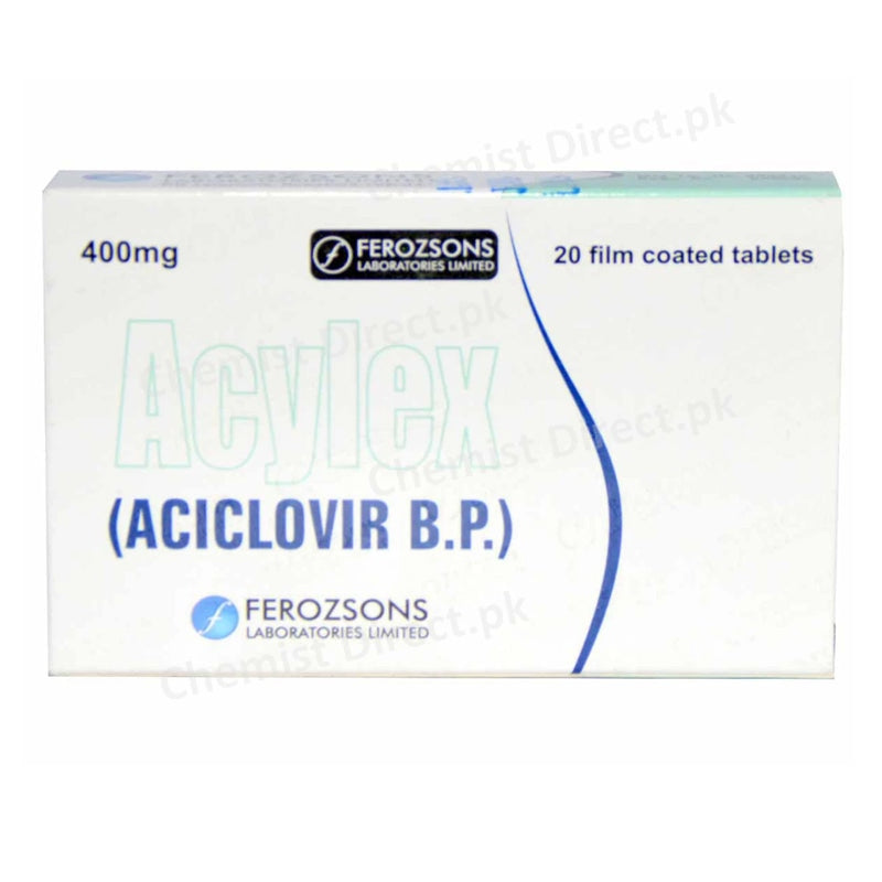 Acylex 400mg Tab Tablet FEROZSONS LABORATORIES LTD Acyclovir