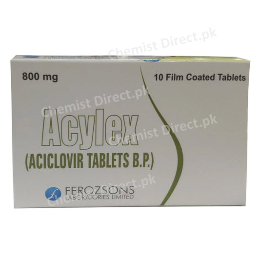 Acylex 800mg Tablets FEROZSONS LABORATORIES LTD Acyclovir