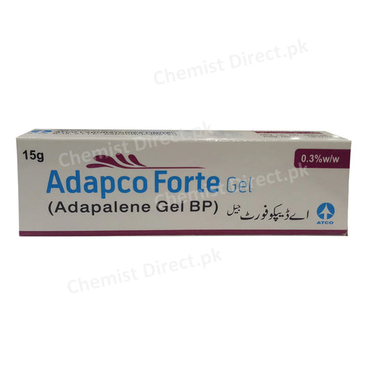 Adapco-Forte-Gel 15g-Gel 15g ATCO-LABORATORIES-(PVT) LTD-Adapalene
