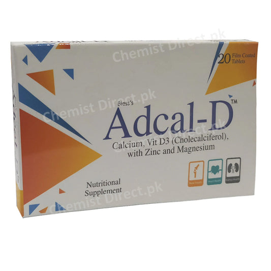 Adcal-D Tablet Tab Filix Pharma Calcium , Vit-D3 With Zinc-and Magnesium