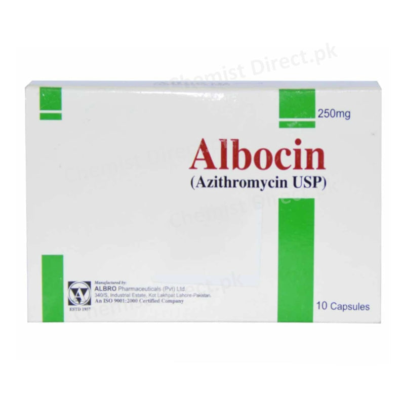 Albocin 250mg cap Capsules AlbroPharmaceuticals Azithromycin.jpg