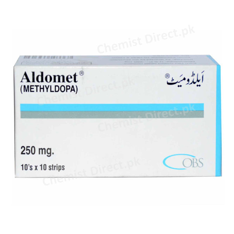 Aldomet 250mg Tab Tablet-OBS Pharma Methyldopa