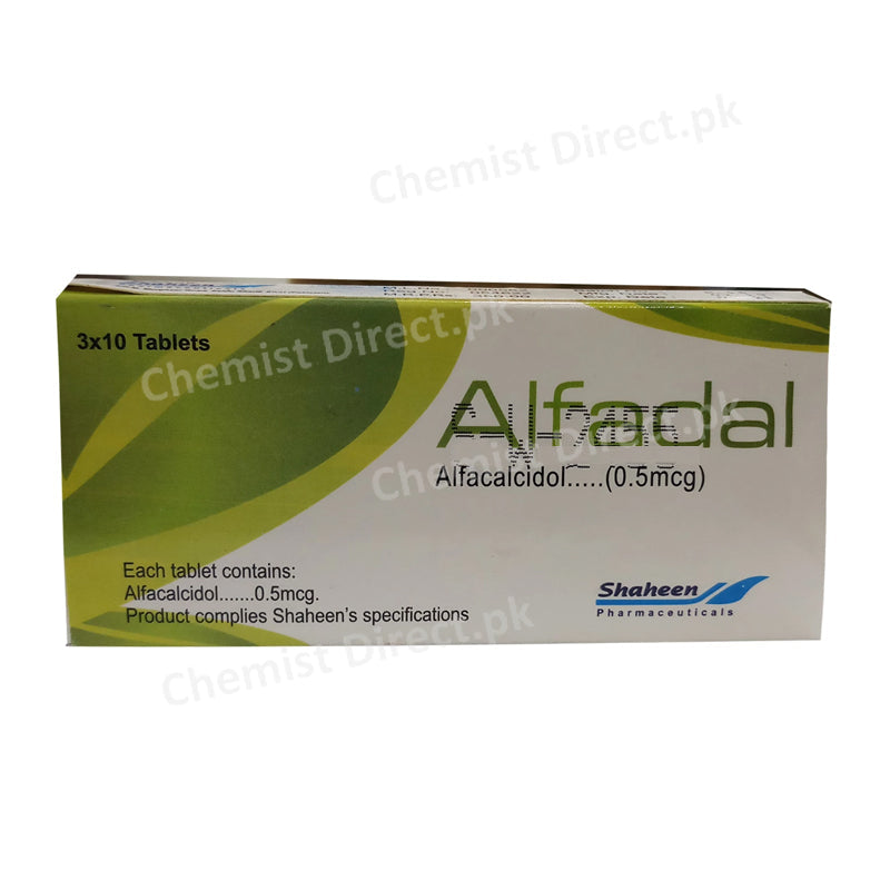 Alfadal 0.5mcg tab Shaheen Pharma Alfacalcidol Tablets