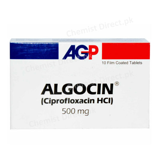 Algocin 500mg Tablet Ciprofloxacin HCl Antibacterial AGP Pharma