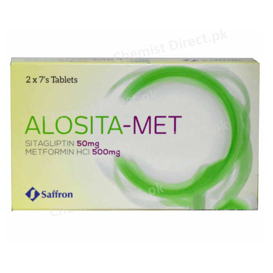 Alosita Met50 500mgTab Tablet SaffronPharmaceutical_pvt_ltd-Sitagliptin50mg_MetforminHCl500mg.jpg