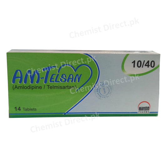 AM Telsan 10 40mg Tab HiltonPharma_Pvt_Ltd Amlodipine10mg Telmisartan 40mg.jpg