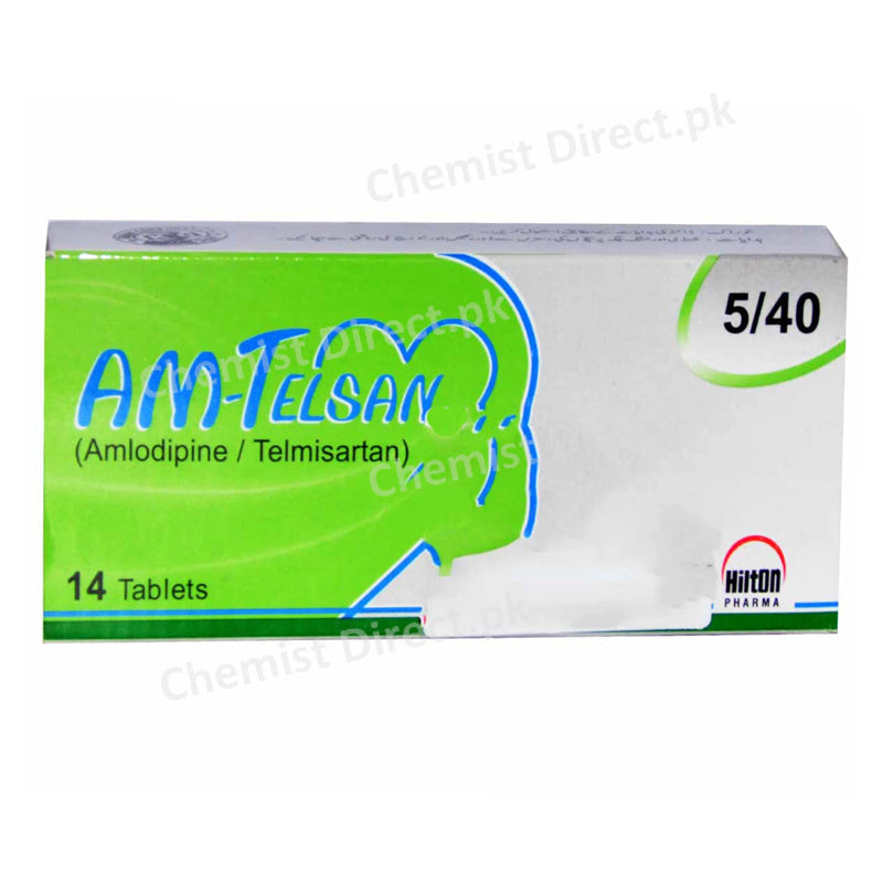 Am-Telsan5 40 Tab Tablet HiltonPharma Pvt_Ltd Amlodipine5mg Telmisartan 40mg.jpg
