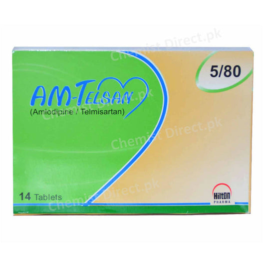 Am Telsan5-80mg Tab HiltonPharma_Pvt_Ltd. Amlodipine 5mg Telmisartan 80mg.jpg