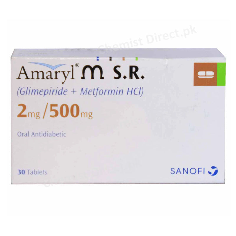  AmarylMSR 2mg 500mg Tab Tablet SANOFIAVENTIS-Glimepiride-2mg Metformin 500mg.jpg