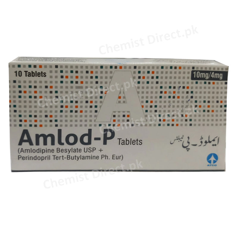 Amlod-P 10/4mg Tablets Atco Pharma Amlodipine Besylat