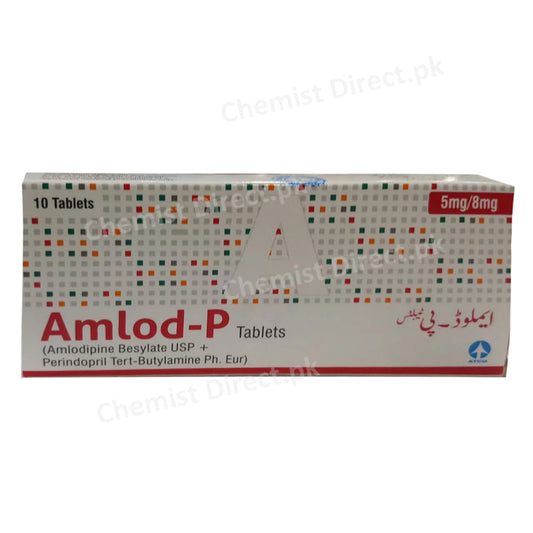 Amlod-P 5/8mg Tablets Atco Pharma Amlodipine Besylat