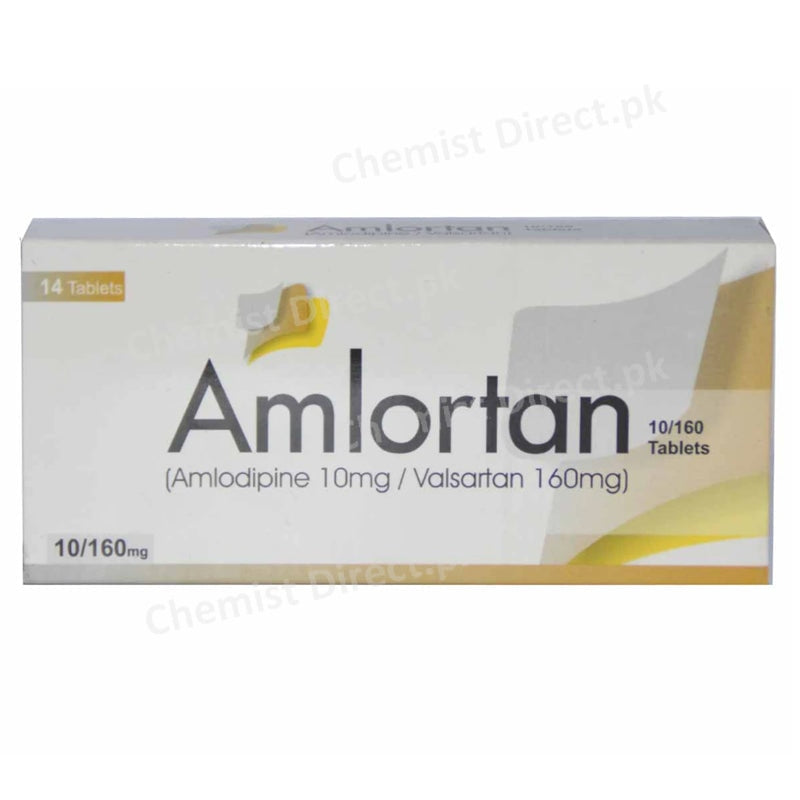 Amlortan 10/160mg Tablets Genome Pharmacuticals Amlodipine10mg + Valsartan160mg