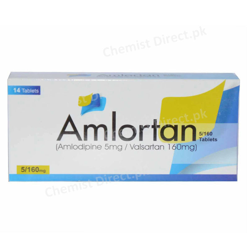 Amlortan 5/160mg Tablets Genome Pharmacuticals Amlodipine5mg + Valsartan160