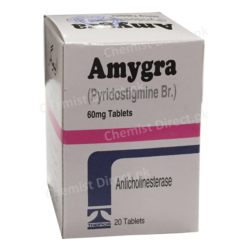 Amygra 60mg Tab Tablet TABROSPHARMAPVT.LTD-Anti muscarinic Pyridostigmine Bromide.jpg