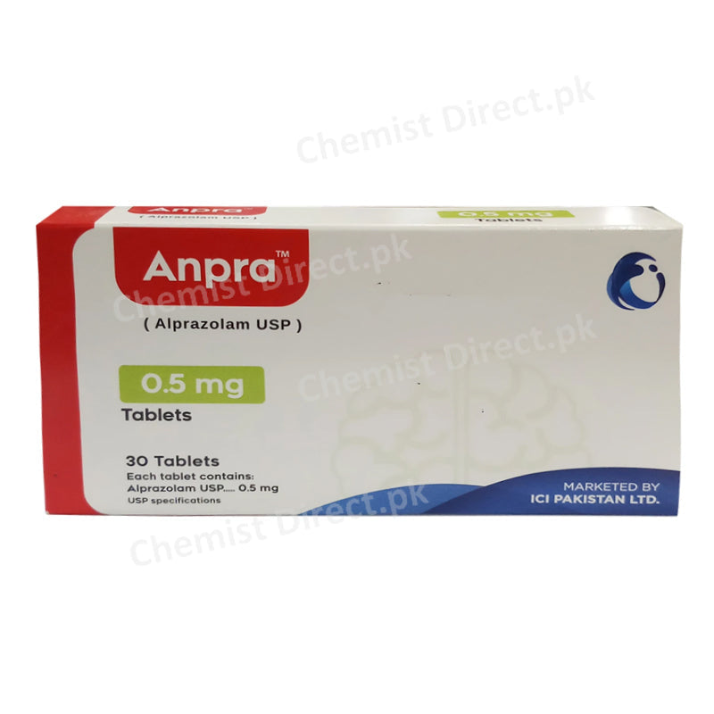 Anpra 0.5mg tab Tablet Cirin Pharmaceuticals Benzodiazepine Alprazolam.jpg