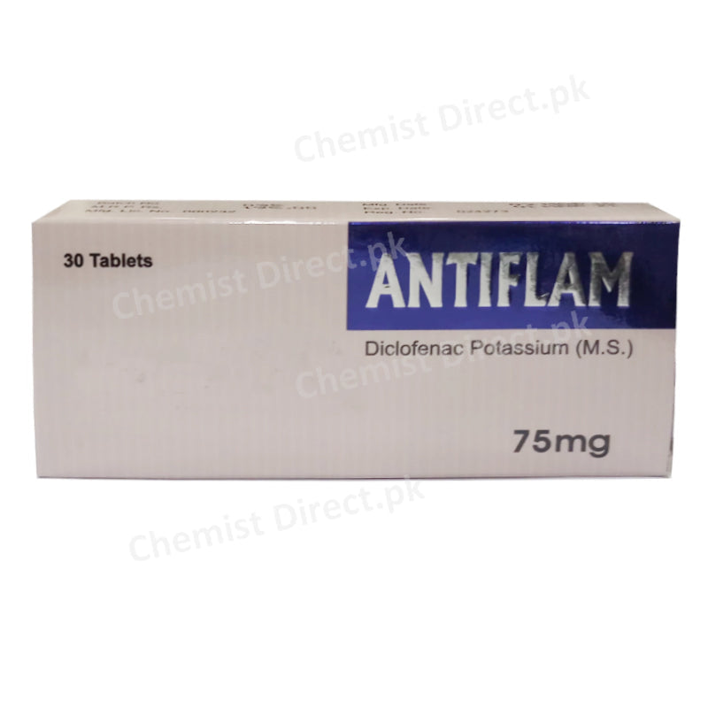 Antiflam Tablets 75mg Wilshire Laboratories (Pvt) Ltd Diclofenac Potassium