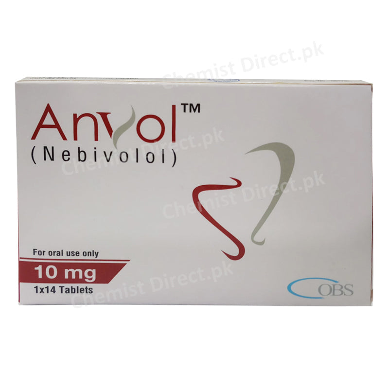 Anvol Tablets 10mg OBS Pharma Nebivolol