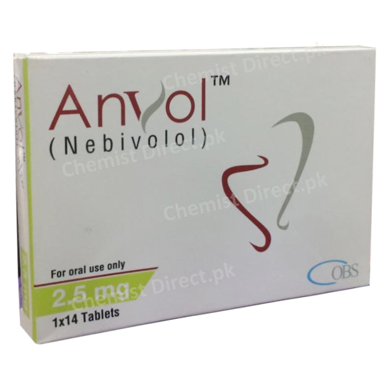 Anvol Tablets 2.5mg OBS Pharma Nebivolol