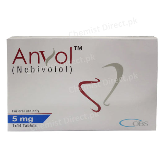 Anvol Tablets 5mg OBS Pharma Nebivolol