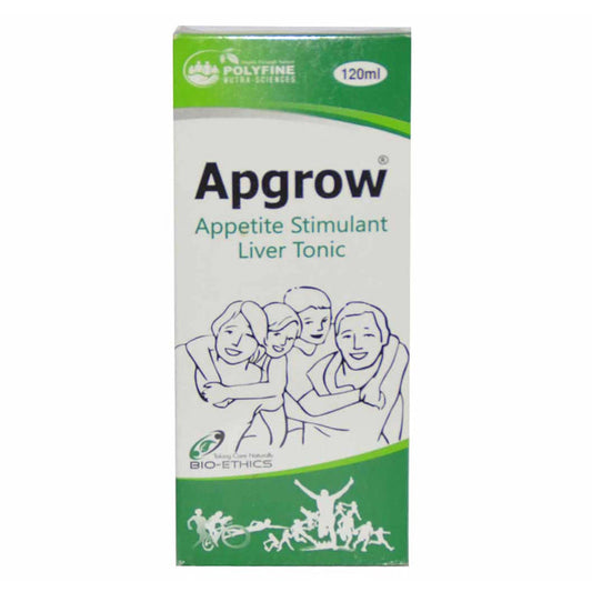 Apgrow 120ml Syrup Polyfine pharma Appetite Stimulant Liver Tonic