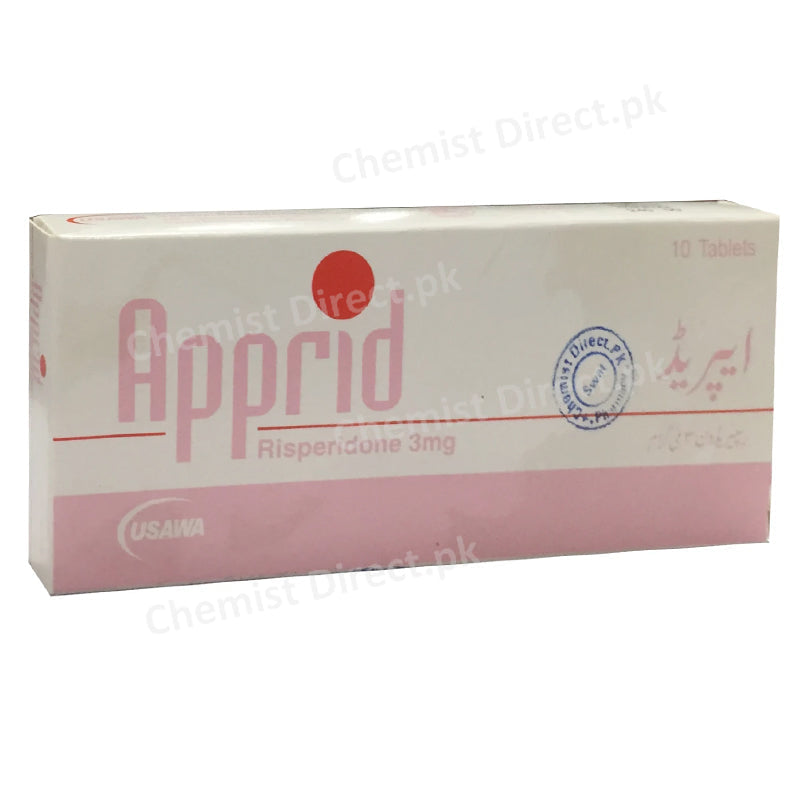 Apprid 3mg Tablets Risperidone Usawa Pharma