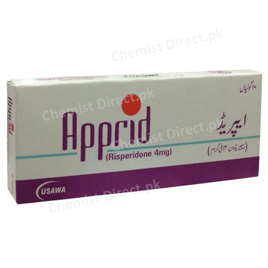 Apprid 4mg Tablets Usawa Pharma Risperidone