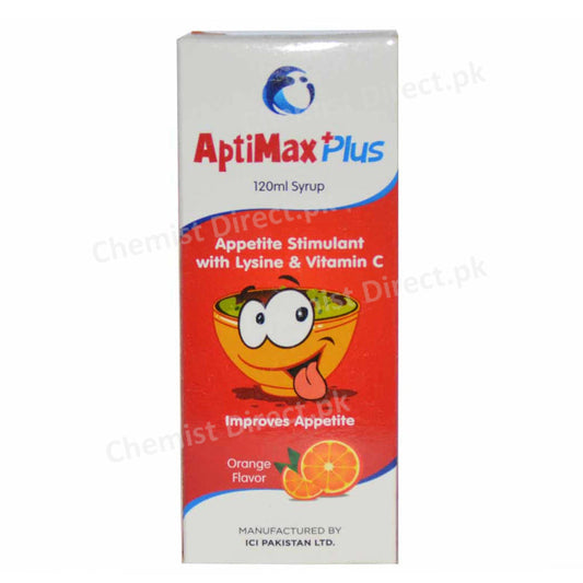 Aptimax Plus Syrup 120ml ICI Pakistan Nutraceuticals Lysine 300 mg,