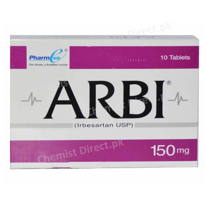 Arbi 150mg Tab Tablet PHARMEVO_PVT_LTD.-Anti-Hypertensive Irbesartan.jpg