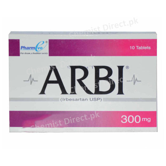 Arbi 300mg tab Tablte PHARMEVO_PVT_LTD.-Anti Hypertensive-Irbesartan.jpg