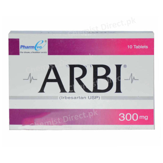 Arbi 300mg tab Tablte PHARMEVO_PVT_LTD.-Anti Hypertensive-Irbesartan.jpg