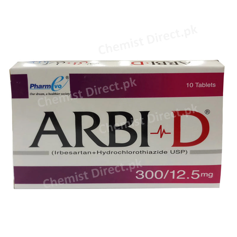 Arbi D300 12.5mg Tab Tablet PHARMEVO_PVT_LTD-Anti-Hypertensive-Irbesartan 300mg_Hydrochlorothiazide 12.5mg.jpg