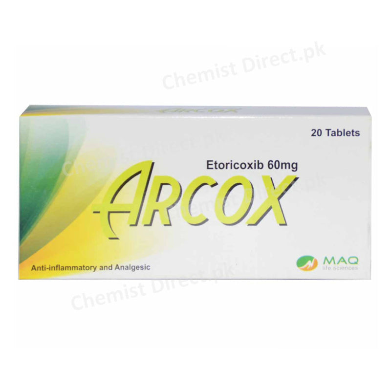 Arcox 60mg tab Tablet Genome Pharmaceuticals-Anti-inflammatoryandAnalgeic Etoricoxib.jpg