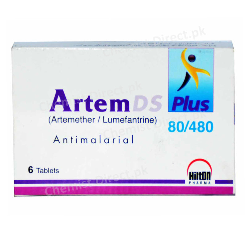 Artem DSPlus 80-480MG Tab-HiltonPharma_Pvt_Ltd.-Anti-Malarial-Artemether80mg_Lumefantrine 480mg.jpg