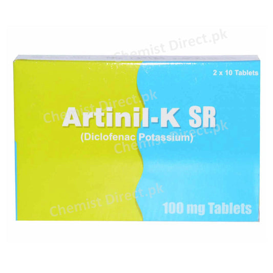 Artinil-K SR Tablets 100mg GLOBAL PHARMA Diclofenac Potassium