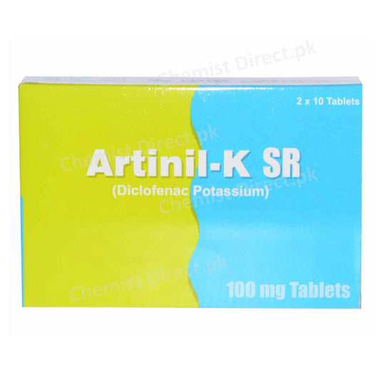 Artinil-K SR Tablets 100mg GLOBAL PHARMA Diclofenac Potassium