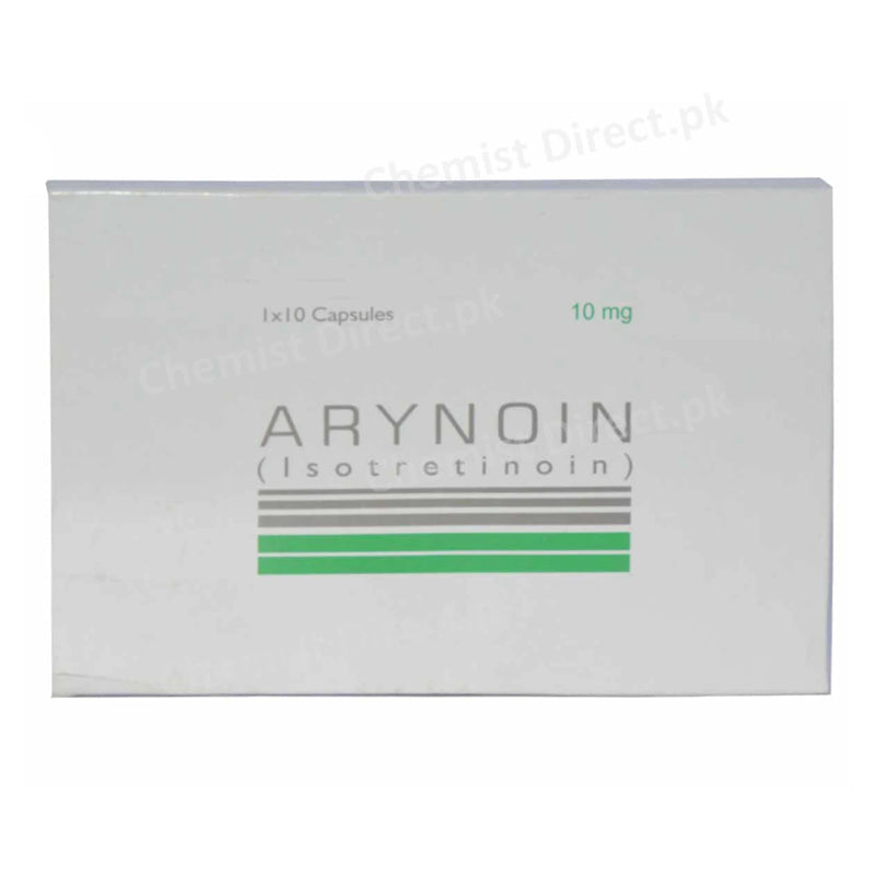 Arynoin Capsules 10mg PHARMA HEALTH PAKISTAN (PVT.) LTD Isotretinoin