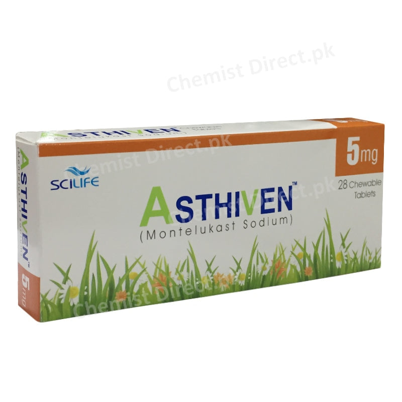 Asthiven Tablet 5mg Scilife Pharma Anti-Leukotriene Montelukast Sodium