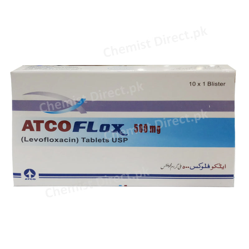 Atcoflox 500mg Tablet Levofloxacin Atco Laboratories Antibacterial