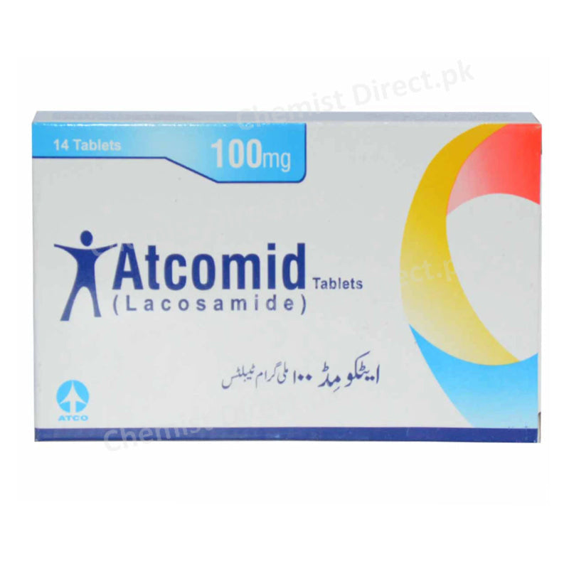 Atcomid 100mg Tab Tablet-AtcomidTab100mg14_s Anti convulsant Lacosamide 100mg.jpg