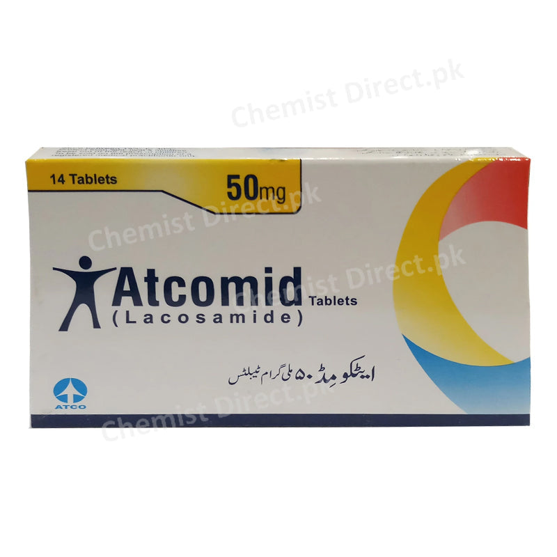 Atcomid 50mg Tab Tablet Anti convulsant-AtcomidTab50mg14_s Lacosamide 50mg.jpg