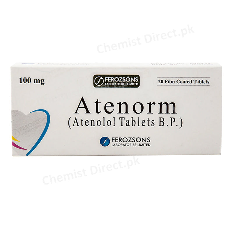 Atenorm100mgTab-Tablet-Atenorm Tab 100mg 2x10 s FEROZSONSLABORATORIESLTD Anti-Hypertensive Atenolol